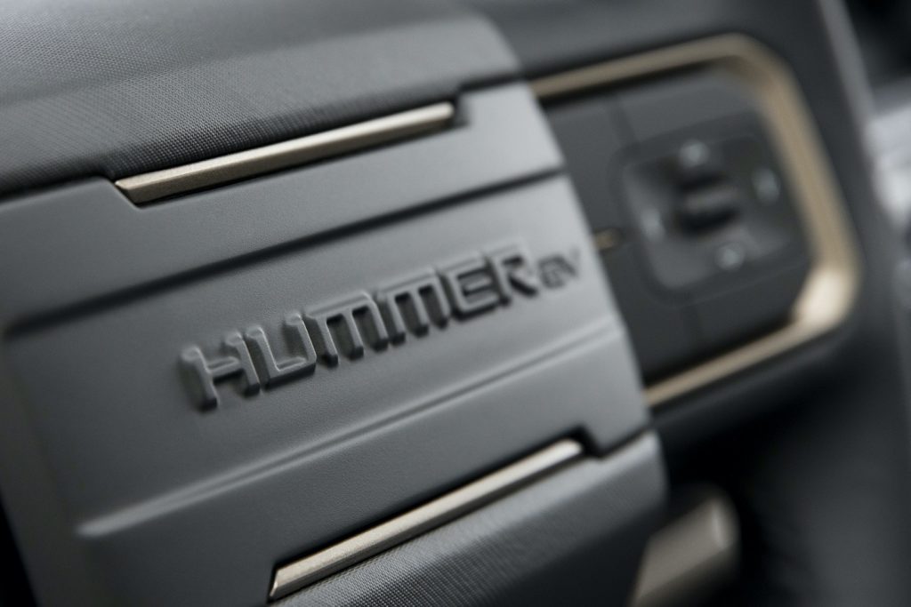 2022 GMC Hummer EV Pickup - Edition 1 - Interior 006 - steering wheel - Hummer EV logo